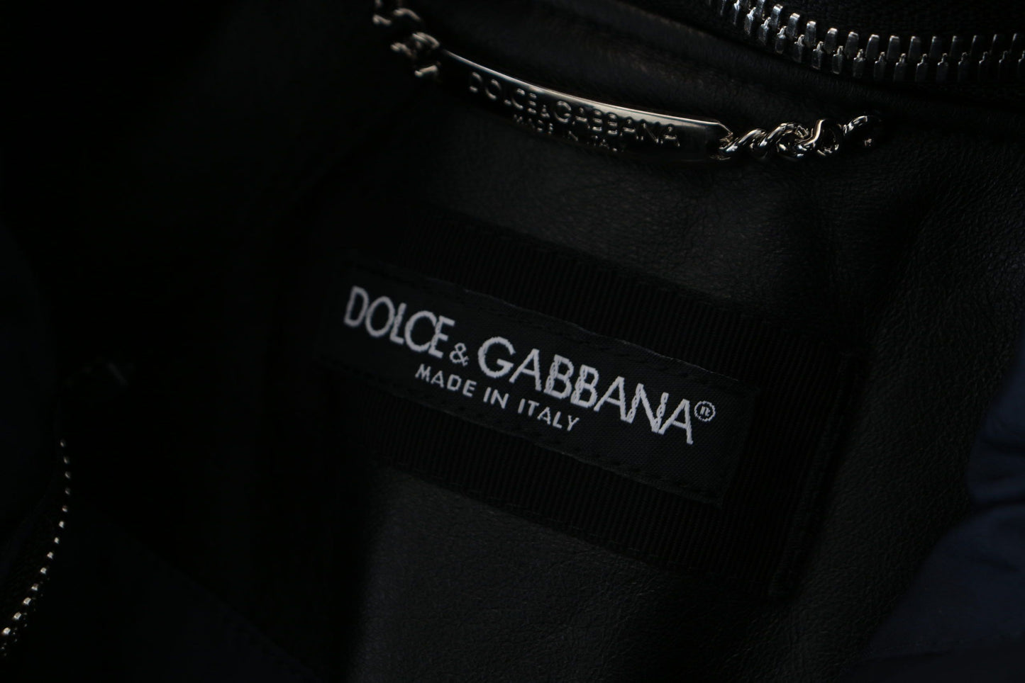 Dolce & Gabbana Black Hooded Blouson Bomber Jacket