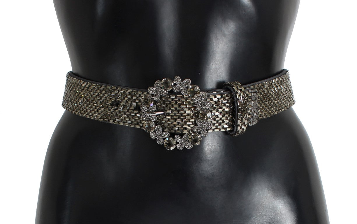 Dolce & Gabbana Crystal Buckle Sequined Belt