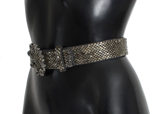 Dolce & Gabbana Crystal Buckle Sequined Belt