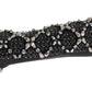 Dolce & Gabbana Black Leather Crystal Beaded Finger Free Gloves