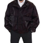 Dolce & Gabbana Bordeaux Collared Jacket