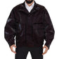 Dolce & Gabbana Bordeaux Collared Jacket