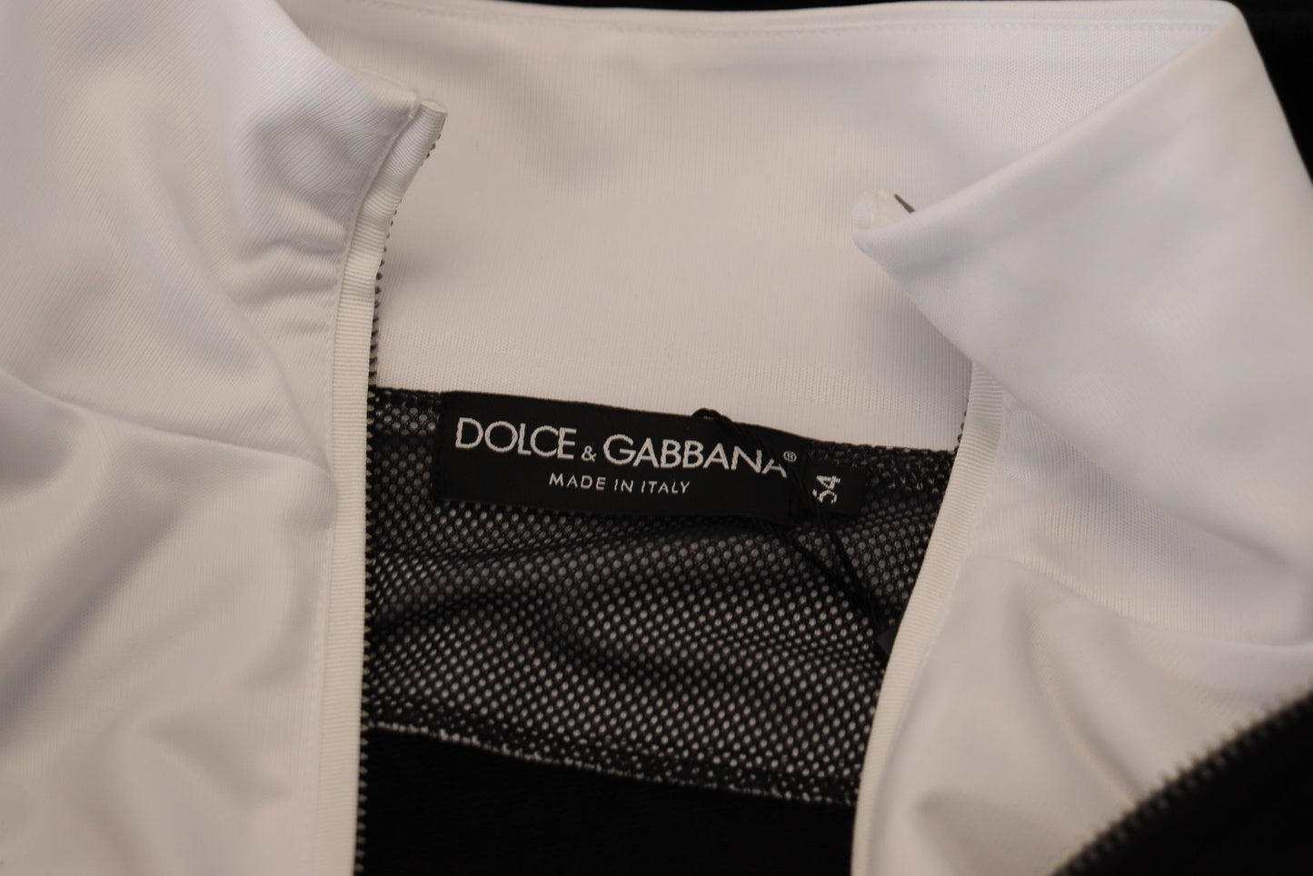 Dolce & Gabbana Black Hooded Bomber Jacket