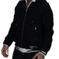 Dolce & Gabbana Black Hooded Bomber Jacket