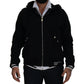 Dolce & Gabbana Black Hooded Bomber Jacket