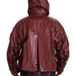 Dolce & Gabbana Bordeaux Cotton Hooded Full Zip Jacket