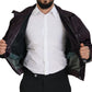 Dolce & Gabbana Purple Collared Biker Jacket