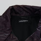 Dolce & Gabbana Purple Collared Biker Jacket