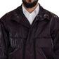 Dolce & Gabbana Purple Collared Biker Jacket