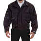 Dolce & Gabbana Purple Collared Biker Jacket