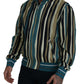 Dolce & Gabbana Multicolor Viscose Stripes Full Zip Jacket