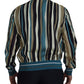 Dolce & Gabbana Multicolor Viscose Stripes Full Zip Jacket