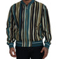 Dolce & Gabbana Multicolor Viscose Stripes Full Zip Jacket