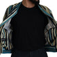 Dolce & Gabbana Multicolor Viscose Stripes Full Zip Jacket