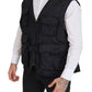 Dolce & Gabbana Black Full Zip Sleeveless Vest Jacket