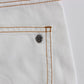 Cavalli White Cotton Blend Slim Fit Jeans