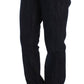 Cavalli Blue Cotton Straight Fit Stretch Jeans