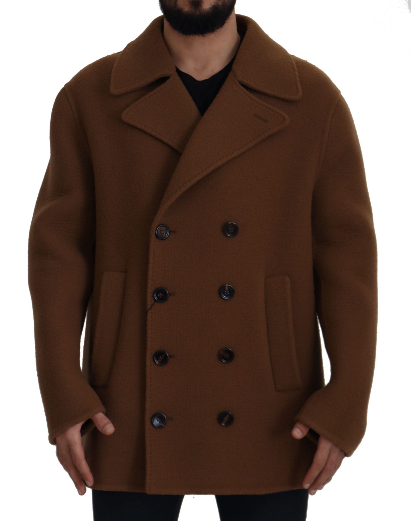 Dolce & Gabbana Brown Double Breasted Jacket