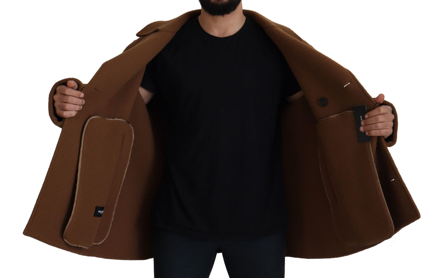 Dolce & Gabbana Brown Double Breasted Jacket