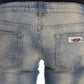 Cavalli Blue Wash Cotton Slim Fit Bootcut Jeans