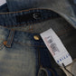 Cavalli Blue Wash Cotton Slim Fit Bootcut Jeans