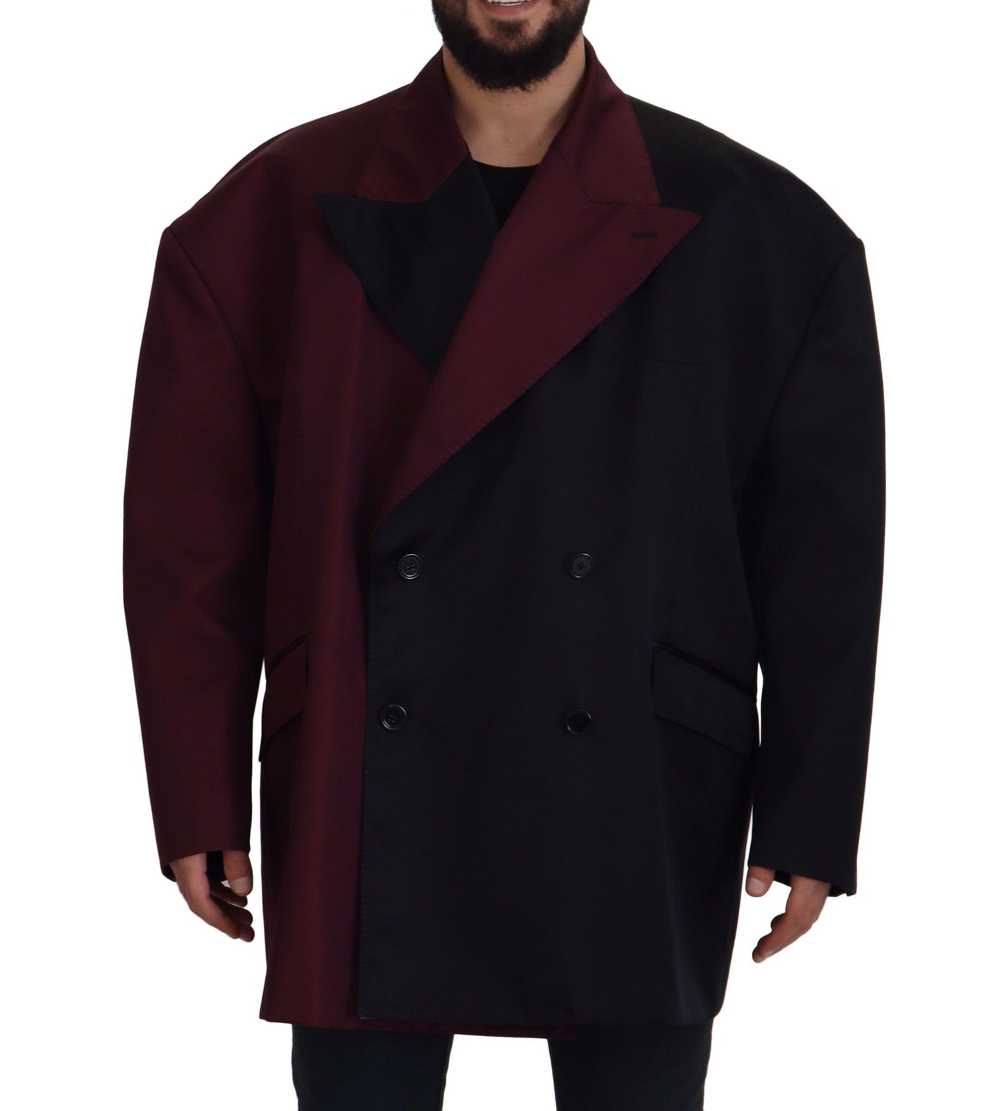 Dolce & Gabbana Bordeaux Double Breasted Jacket