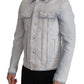 Dolce & Gabbana Light Blue Cotton Stretch Denim Men Jacket