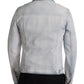 Dolce & Gabbana Light Blue Cotton Stretch Denim Men Jacket