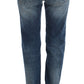 Ermanno Scervino Blue Wash Cotton Blend Slim Fit Jeans