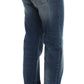 Ermanno Scervino Blue Wash Cotton Blend Slim Fit Jeans