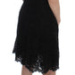 Dolce & Gabbana Black Floral Lace Shift Knee Length Dress