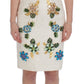 Dolce & Gabbana Elegant Floral Brocade Sheath Dress