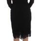 Dolce & Gabbana Black Silk Stretch Sheath Dress