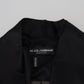 Dolce & Gabbana Black 100% Silk Robe Coat Wrap  Jacket