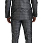 Dolce & Gabbana Elegant Silver Patterned Slim Fit Suit