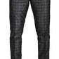 Dolce & Gabbana Elegant Silver Patterned Slim Fit Suit