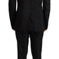 Dolce & Gabbana Black Stripes Rayon Formal 2 Piece Suit