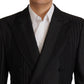 Dolce & Gabbana Black Stripes Rayon Formal 2 Piece Suit