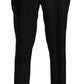 Dolce & Gabbana Black Stripes Rayon Formal 2 Piece Suit