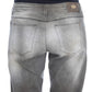 Ermanno Scervino Gray Cotton Blend Loose Fit Boyfriend Jeans