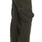 Ermanno Scervino Green Wool Blend Loose Fit Cargo Pants