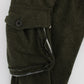 Ermanno Scervino Green Wool Blend Loose Fit Cargo Pants