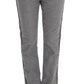 Ermanno Scervino Gray Cotton Straight Fit Casual Pants