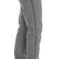 Ermanno Scervino Gray Cotton Straight Fit Casual Pants