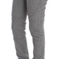 Ermanno Scervino Gray Cotton Slim Fit Casual Bootcut Pants