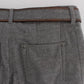 Ermanno Scervino Gray Cotton Slim Fit Casual Bootcut Pants