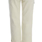 Ermanno Scervino Beige Cotton Capri Cropped Cargo Pants