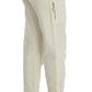 Ermanno Scervino Beige Cotton Capri Cropped Cargo Pants