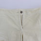 Ermanno Scervino Beige Cotton Capri Cropped Cargo Pants