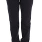 Ermanno Scervino Blue Cotton Blend Casual Fit Pants